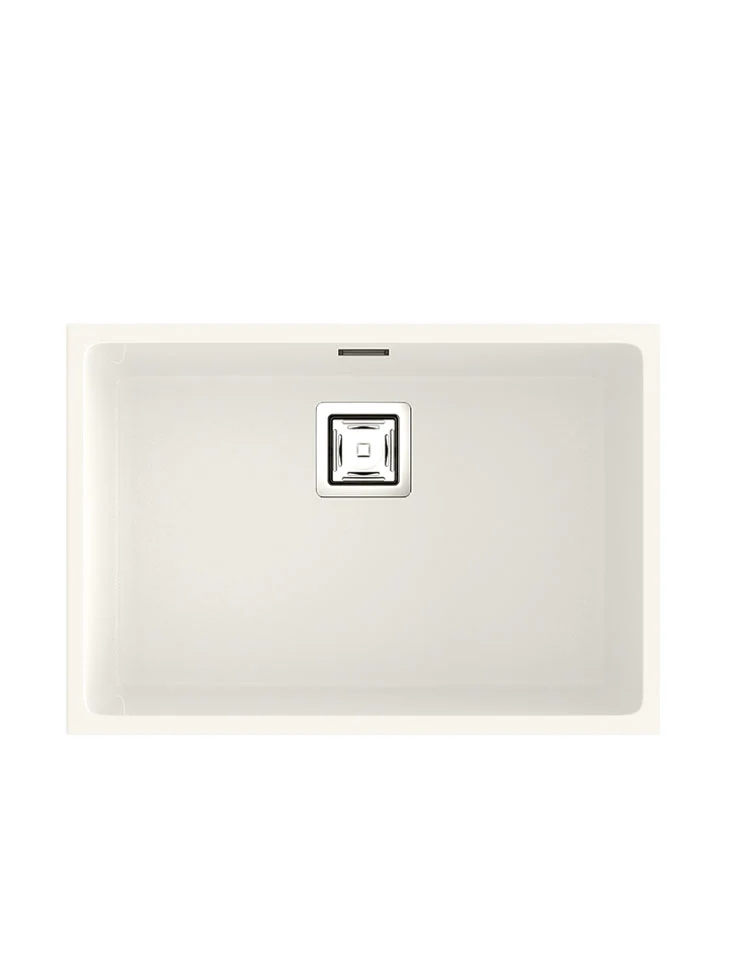 ZIE 60 Évier en Résine 1 Bac 65x45x20cm Blanc BL182LMC