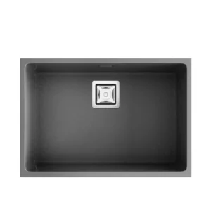 ZIE 60 Évier en Résine 1 Bac 65x45x20cm Métallisé MT172C