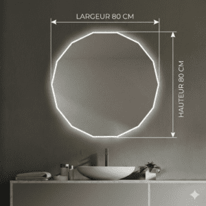 Miroir Led URANO 80cm One Touch