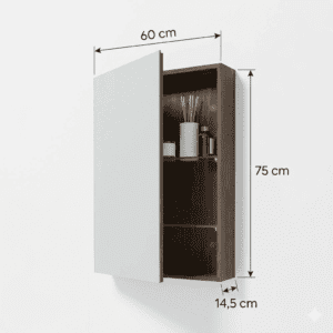 Miroir Pharmacie MADRID 1P Britania 60x75x14,5cm