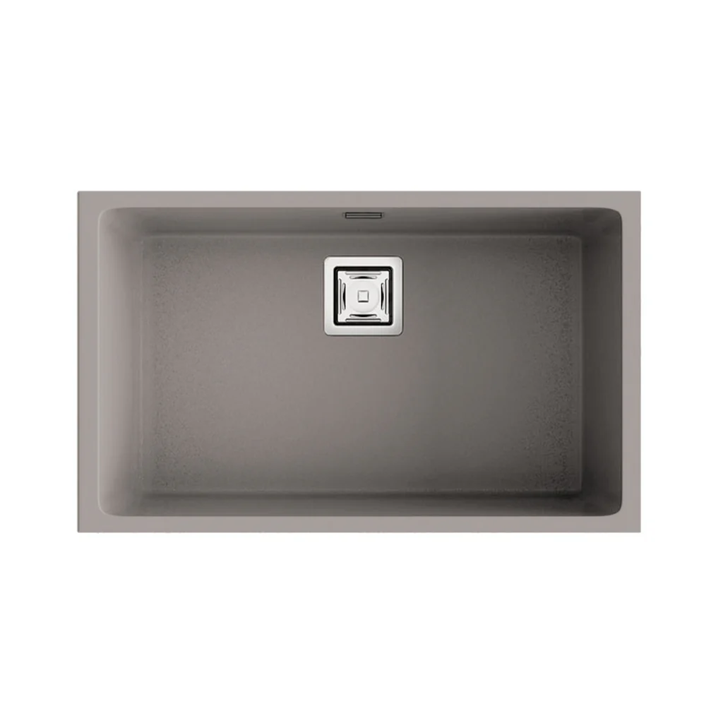 ZIE 70 Évier en Résine 1 Bac 75x45x20cm Gris Mat AS187C