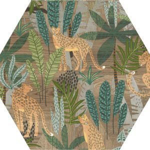 Carreau LIONS WOOD Décoration 23,2×26,7cm 8mm(0,75m²/C)