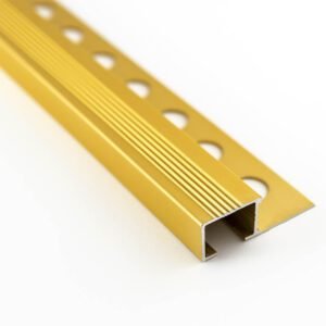 Nez de Marche d’Escalier en Alu 14×20,5x13mm Or 0PAINOR