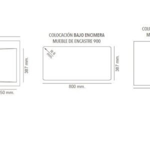 SHIRA 86 Évier en Résine 1 Bac+Égouttoir Droit Beige AL503DC