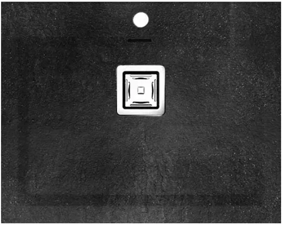 KOBUS 66 Bas Évier en Résine 1Bac 65,5x52x20cm Noir Granite Mat BS822C
