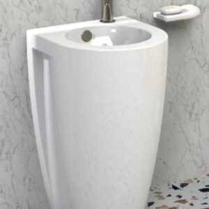 Lavabo Bloc Colonne JUNIOR Blanc 36x36x6cm