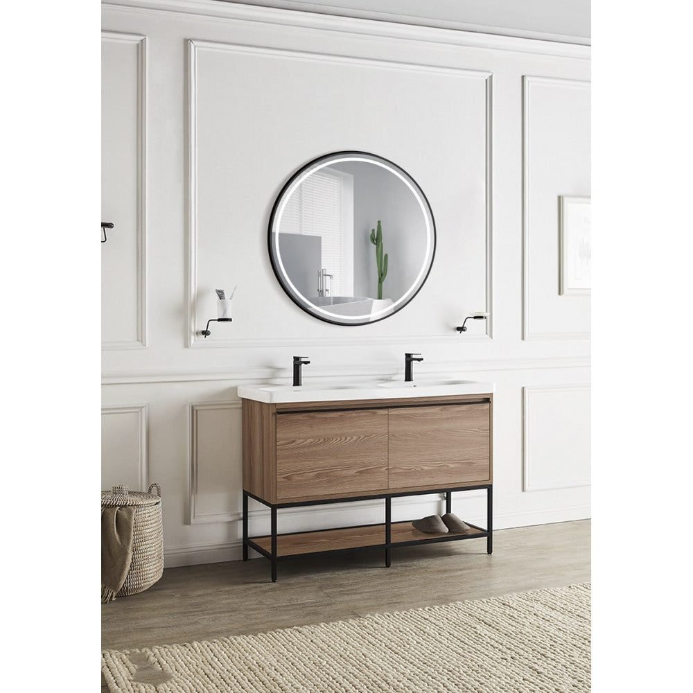 Miroir Led ALEMANIA 90cm One Touch Antibuée Contour Noir ALEM005/90NG