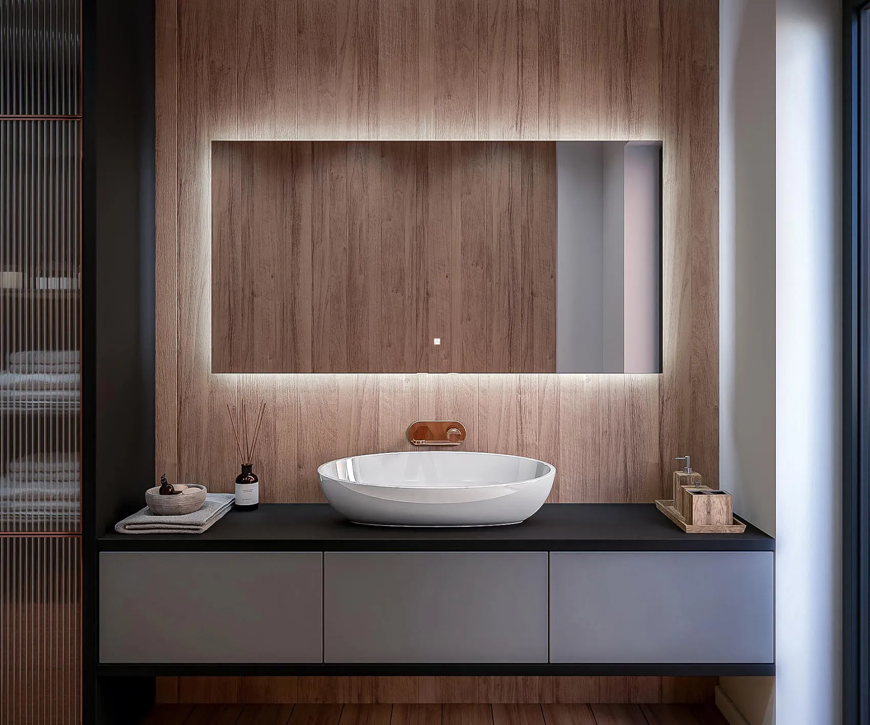 Miroir Led 120x50cm