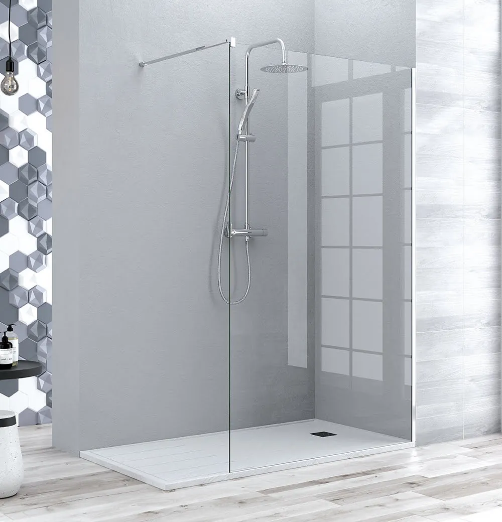 Paroi de Douche Fixe WALK-IN 120x195cm Chr/Transp CAPRI