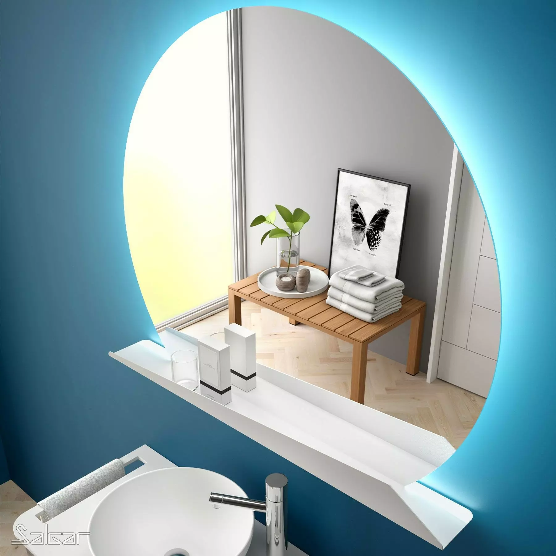 Miroir Led SUNRISE SALGAR 80cm 86287