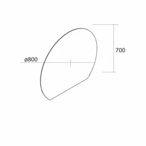 Miroir Led SUNRISE SALGAR 80cm 86287