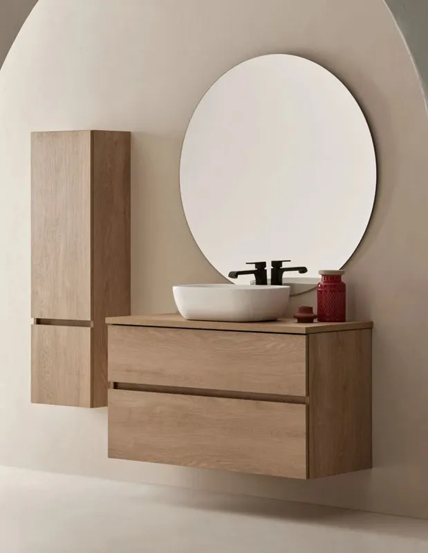 Meuble Susp 2T NORDICO 80x45x55cm Bois NMSRPN80