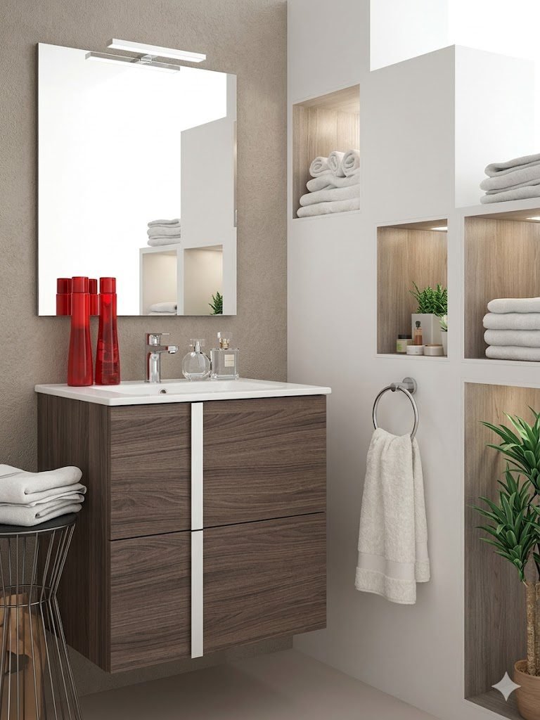 Meuble Susp 2T ARLET 100x45x61cm Britania CB1936BB