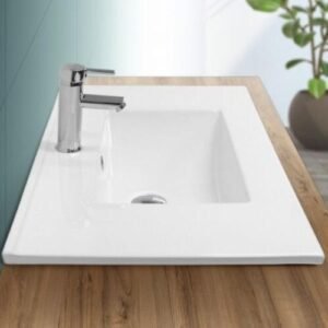 Lavabo à Encastrer de 81x46cm Blanc
