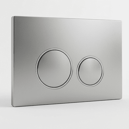 Bouton Poussoir pour WC Suspendu ROUND Chrome BK0202120