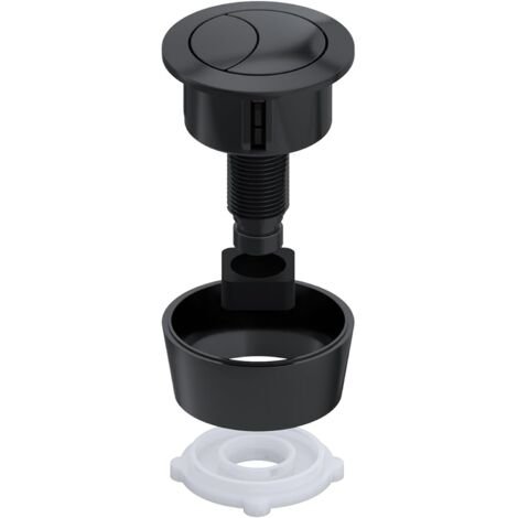 Bouton Poussoir pour Wc sur Pied(Genova,Rhodas,Siena,New Palermo,Nikko) Noir Mat