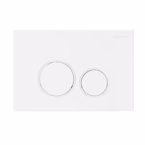 Bouton Poussoir pour WC Suspendu ROUND Blanc Brillant BK0202121