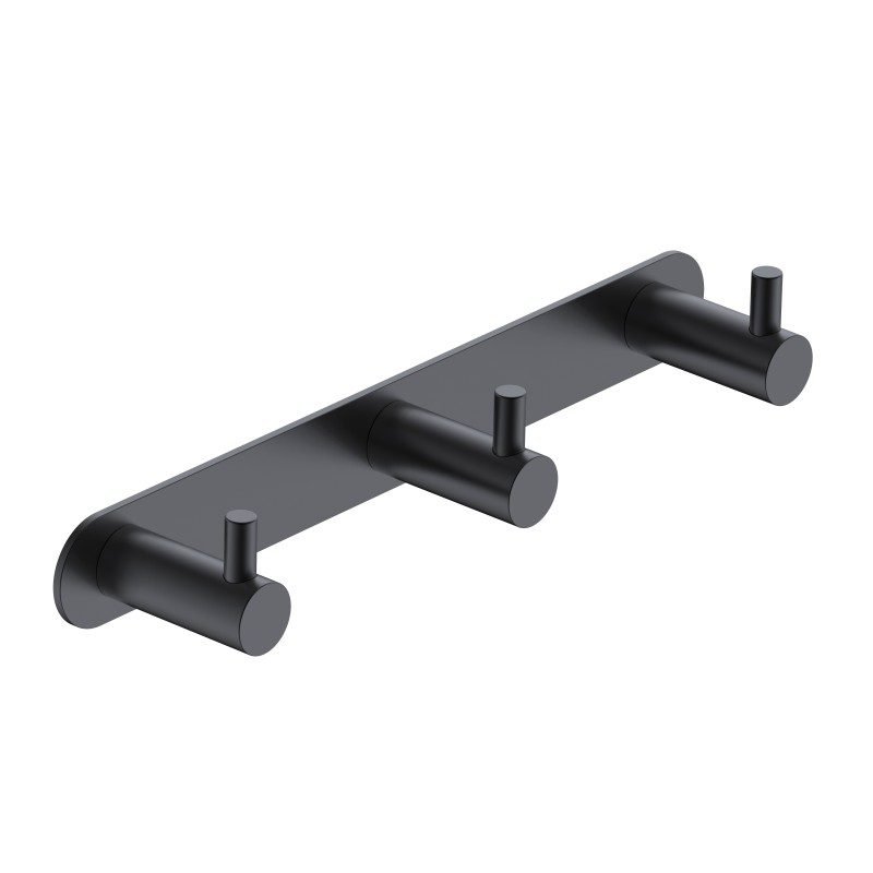 Patère Triple ESSENTIAL Black Gun Metal CAE001-02/BGM