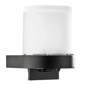 Distributeur Mural de Savon Liquide ECO Verre/Noir Mat Rond 06317-081