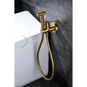 Douchette hygiénique Eau Chaude/Froide Encastrable MUNICH Or Brossé RDM001/OC