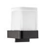 Distributeur Mural de Savon Liquide ECO Verre/Noir Mat Carré 06917081
