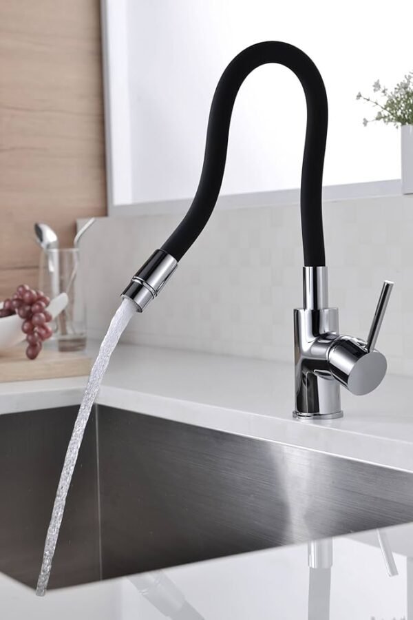 Mitigeur Évier de Cuisine VERONA Chrome/  Noir  GCE010 – Image 2