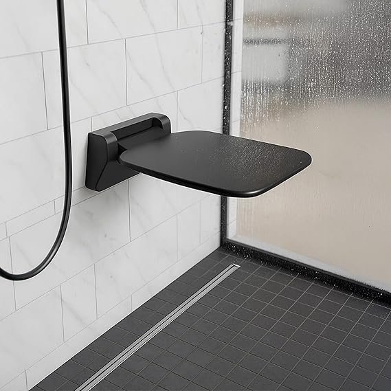 Siège Mural Abattable de Douche Noir 4021 – Image 2