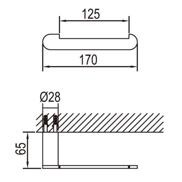 Porte Papier Toilettes ROOMS Chrome 171010200 – Image 2
