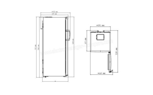 Congélateur Armoire BEKO RFNE270T21W - 214L NoFrost - A+ - L59,5cm x H152cm - Blanc RFNE270T21W – Image 3
