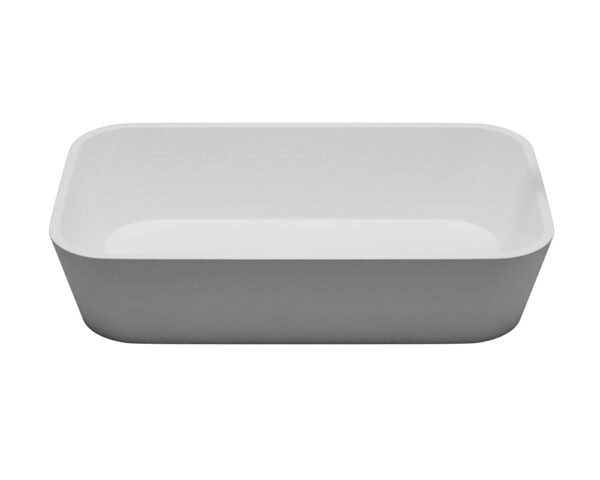 Vasque à Poser BIEL 47x28x11cm Corian Blanc Mat