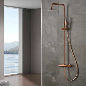 Colonne de Douche Mono MONZA Or Rose Brossé BDM039/ORC