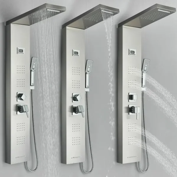 Colonne de douche Mono Hydromassante ILMA Inox