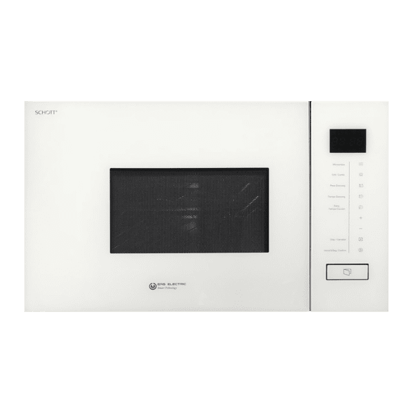 Micro-Ondes EAS ÉLECTRIC Verre Blanc 20L 800W Grill 1000W Écran Tactile Encastrable EMEGW20L