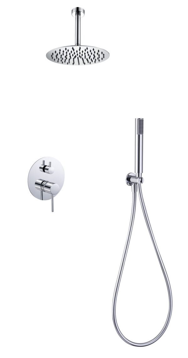 Colonne de Douche Mono à Encastrer Plafond MONZA Chrome GPT039