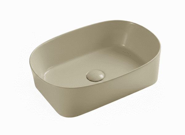 Vasque à Poser 1010MB+MBE 50x36x13,5cm Khaki/Noir Mat