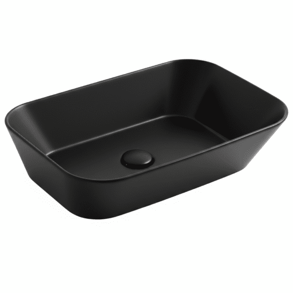 Vasque à Poser 2002MB 52,5x41x16cm Noir Mat