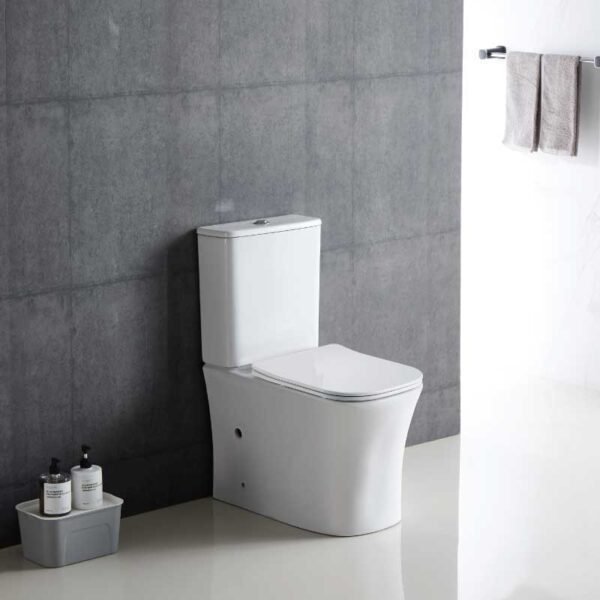 WC sur Pied Compact NIKKO Blanc Brillant 16962/10535 – Image 2