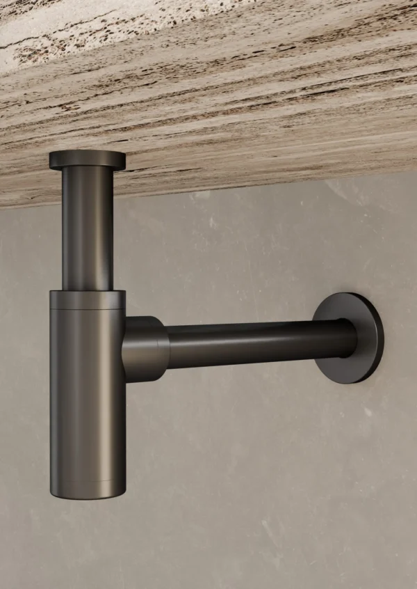 Siphon Lavabo Rond Black Gun Métal SCL002/BGM – Image 2