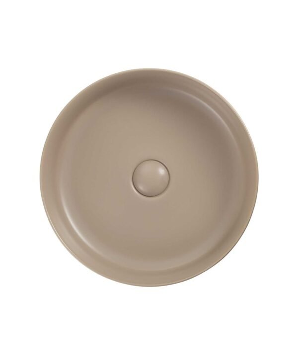 Vasque à Poser OSIRIS 35x35x12cm Rond Crème Mat