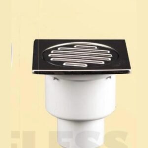 Siphon Vertical BENARES Grille en Inox Diamètre 50x100x100mm 709002