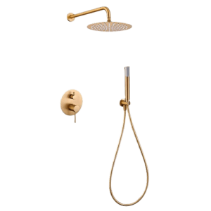 Colonne de Douche Mono à Encastrer Mural MONZA Or Brossé GPM039/OC