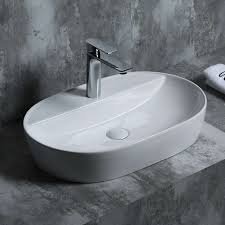 Vasque à Poser Fino OC60 60,5x40x12cm Blanc Brillant