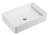 Vasque à poser NERJA 47x28x11cm Blanc Brillant