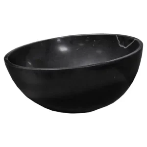 Vasque à poser en Pierre ADWA 42x13cm Noir Fine Brillant