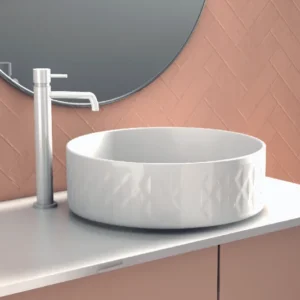 Vasque à Poser AGNES 36x12cm Blanc Brillant