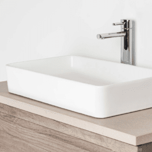 Vasque à Poser FOGO 61x34,5x11cm Blanc Mat