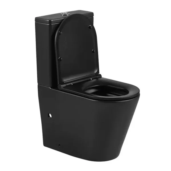 WC sur Pied Compact TURIN Noir Mat – Image 2