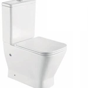 WC sur Pied Compact Complet RHODAS Blanc Brillant