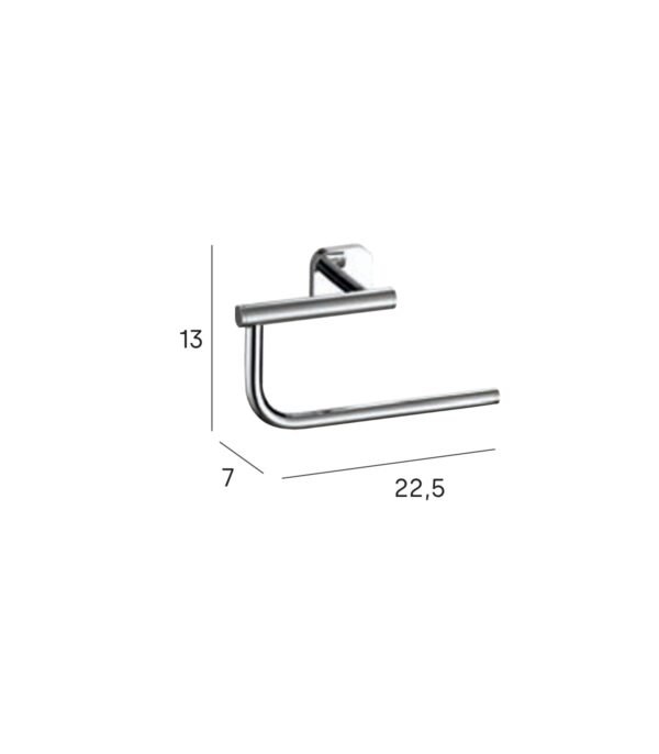 Porte Serviette Anneau BASSIC Chrome 1503002 – Image 2