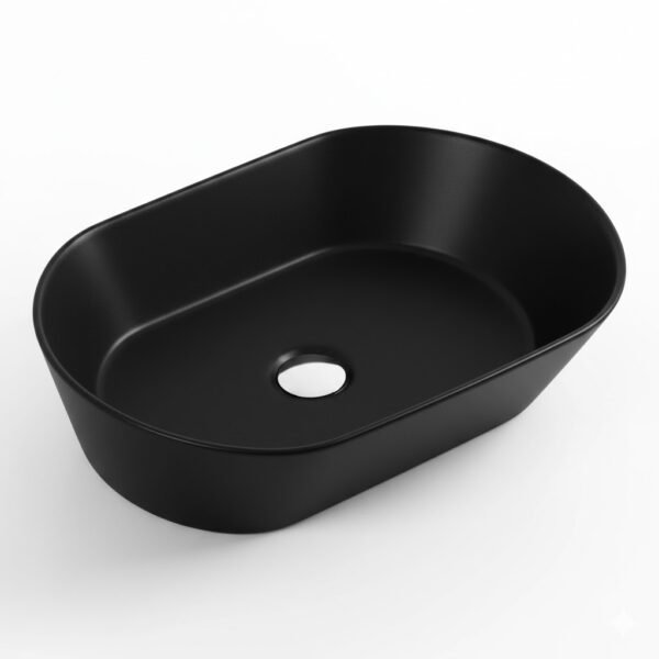 Vasque à Poser 2003MB 52x38,5x15,5cm Noir Mat